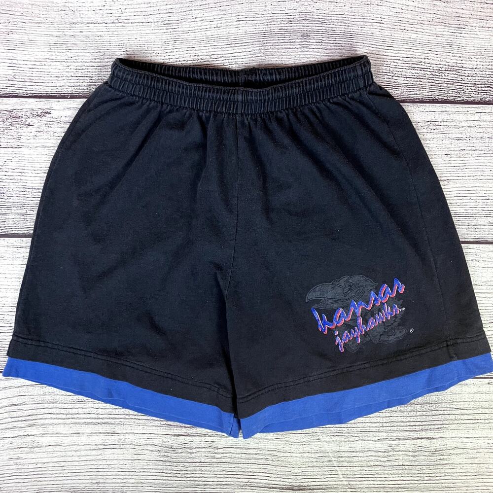 Vintage 1990s University of Kansas Jayhawks Sweat Shorts